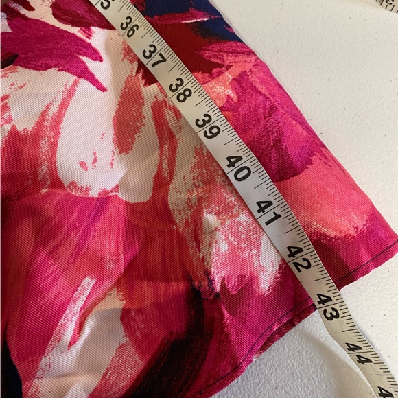 A.Byer  Blue Floral Long Sleeve 2 Piece Pleated Prom Dress - Picture 14 of 15